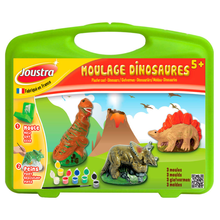 Joustra odlievame zo sadry Dinosaury