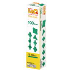 Kreatívna stavebnica LaQ - dieliky 100 ks farba ZELENÁ