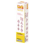 Kreatívna stavebnica LaQ - dieliky 100 ks farba RUŽOVÁ