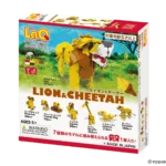 Kreatívna stavebnica LaQ Svet Zvierat – LEV & GEPARD (7 v 1)